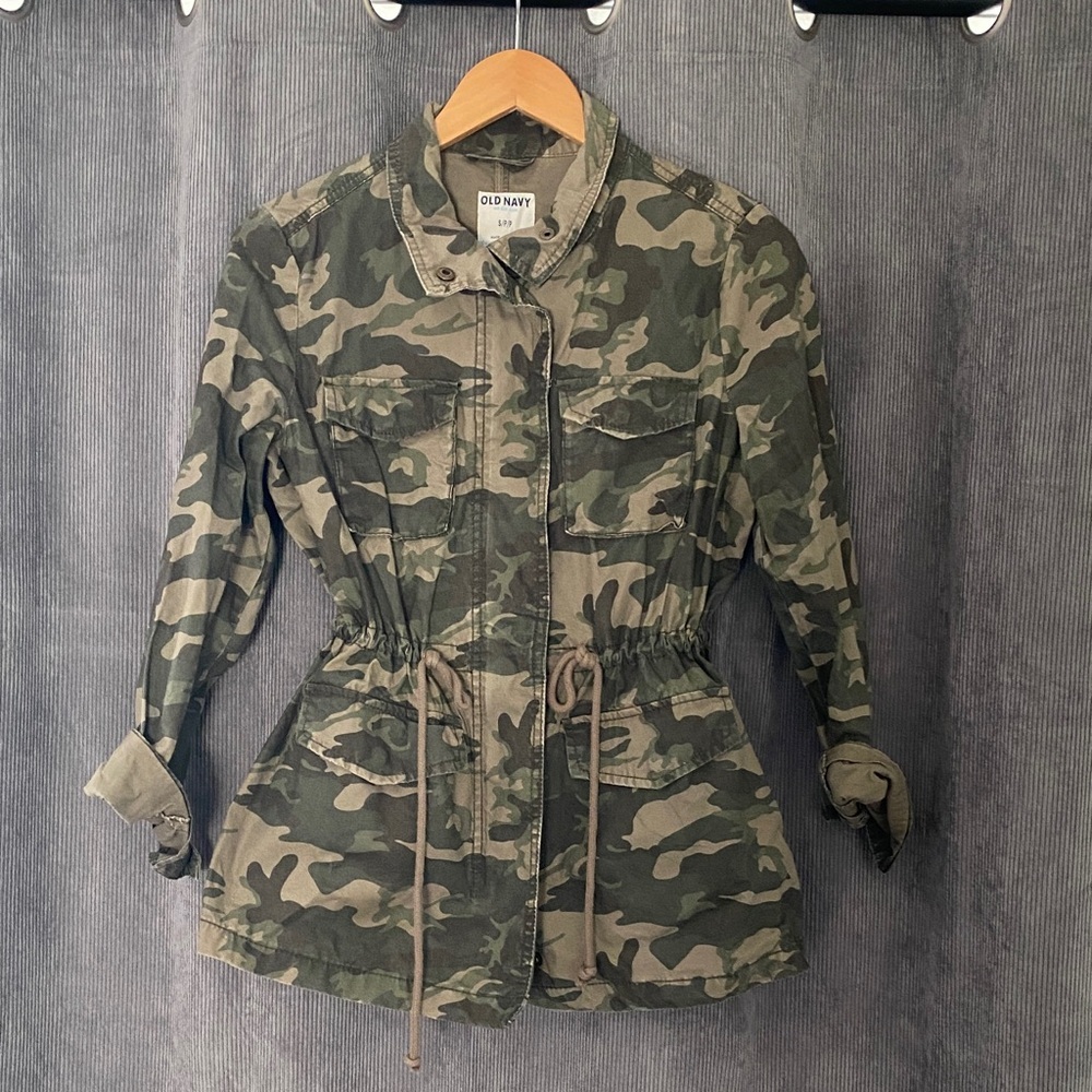 Old Navy Women's Camouflage Utility Jacket - Picture 1 of 5